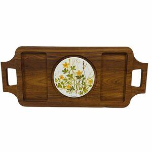 Goodwood Genuine Teak‎ Serving Tray Charcuterie Thailand Vintage